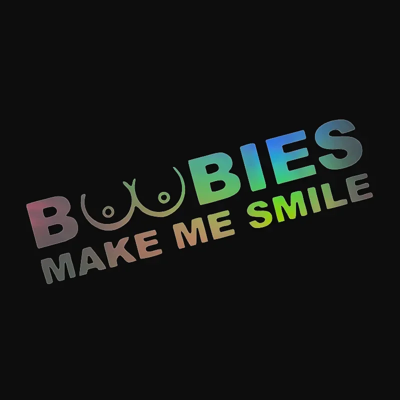 Laptop Accessories Price - BOOBIES Make Me Smile Naklejka na