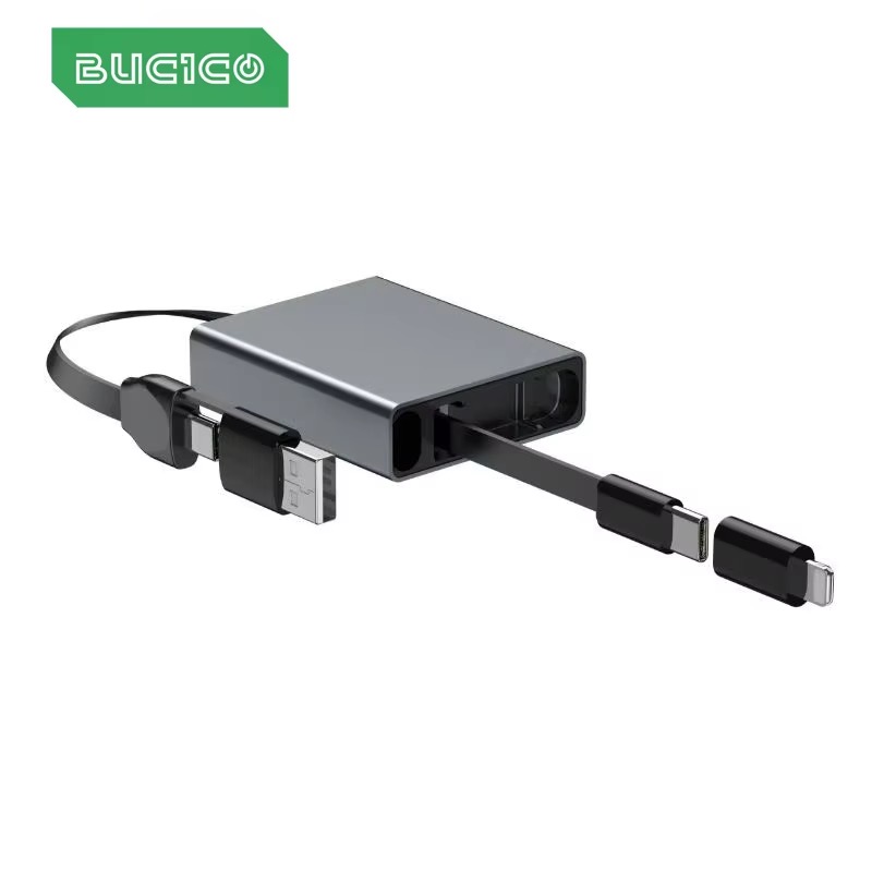 Laptop Lock Cable - Kabel USB teleskopowy 4 w 1