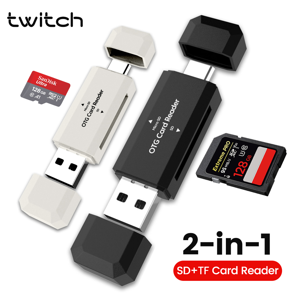 Laptop Accessories For Programmers - Czytnik kart 2 w 1 USB-C
