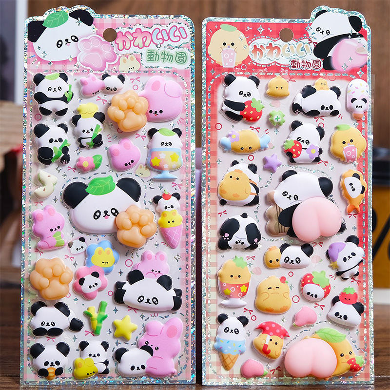 Laptop Editing Accessories - Urocze naklejki 3D z puchaczkami pandy,