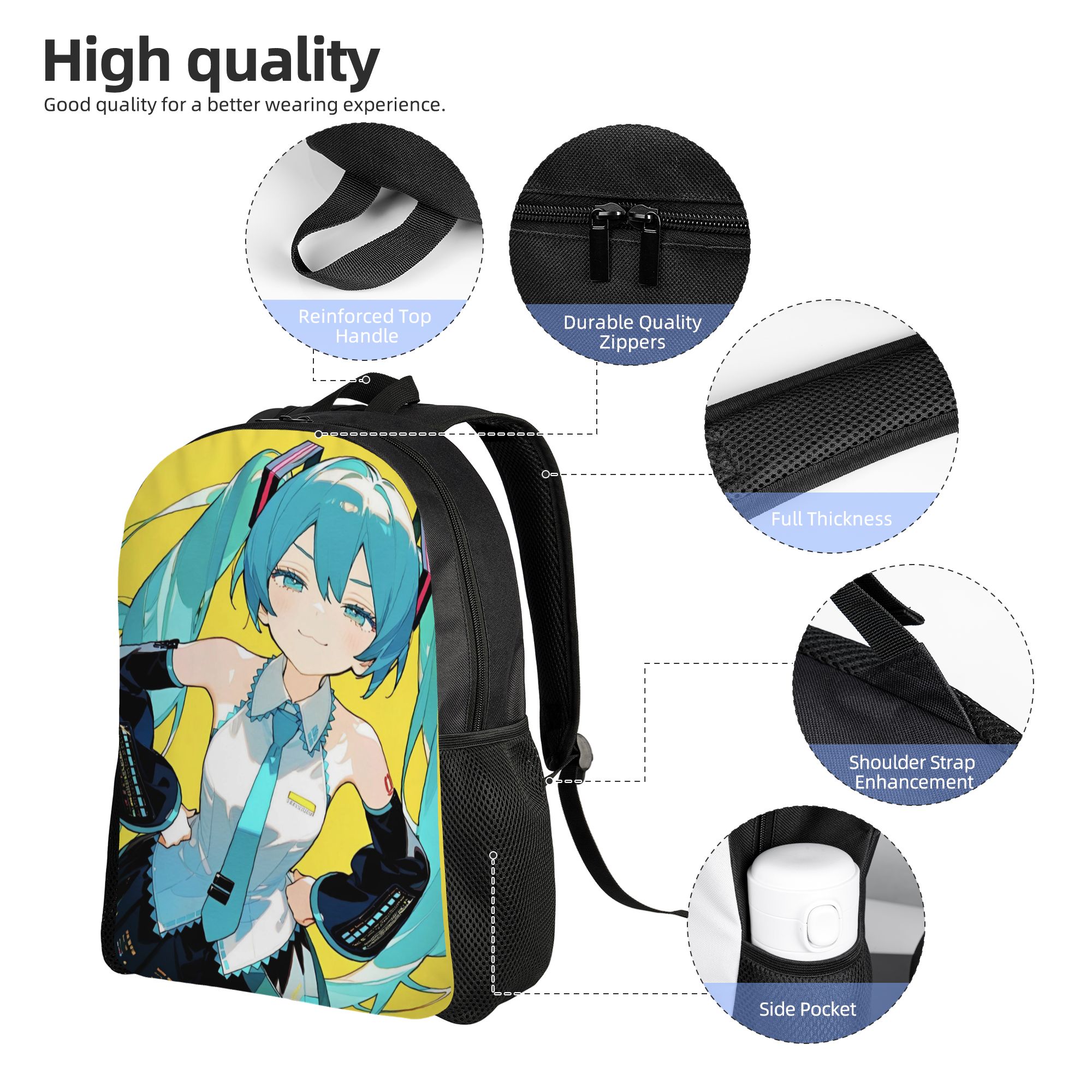Plecak Hatsune Miku Klasyczny  – Laptop Accessories Gifts For Men recenzja i cena