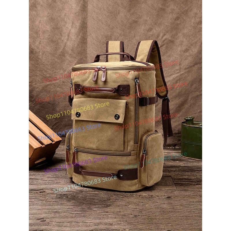 Plecak vintage z płótna, torba – Laptop Accessories Gifts For Men recenzja i cena