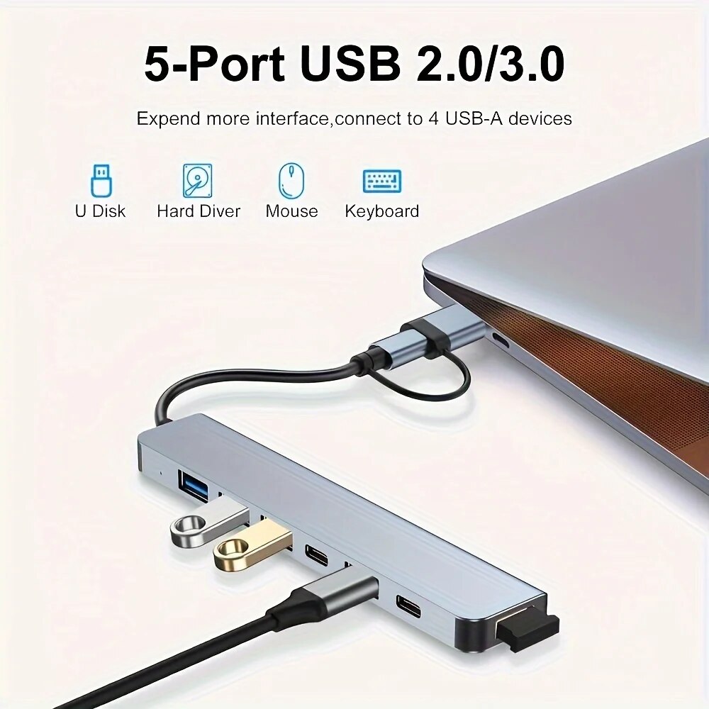 Hub USB 3.0 2 w 1, 7 portów, r – Laptop Accessories Price recenzja i cena