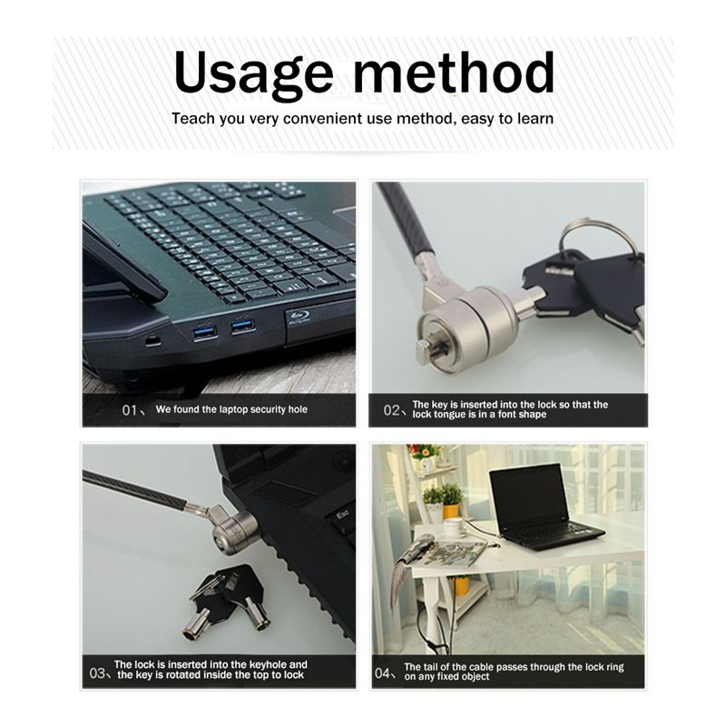 Wysokiej jakości blokada do la – Laptop Lock Cable recenzja i cena