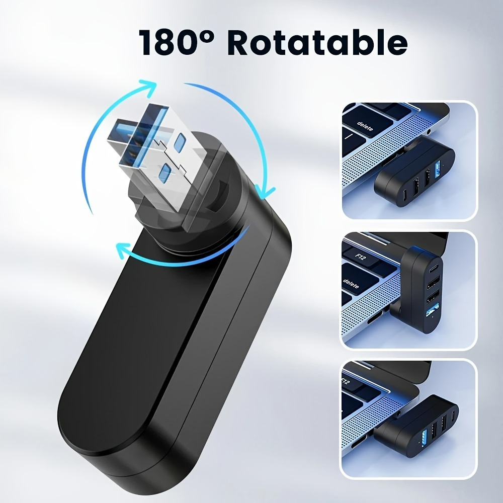 Mini Hub USB 3.0 z 4 portami,  – Laptop Accessories For Programmers recenzja i cena