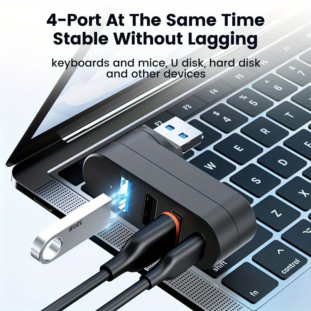 Mini Hub USB 3.0 z 4 portami,  – Laptop Accessories For Programmers recenzja i cena